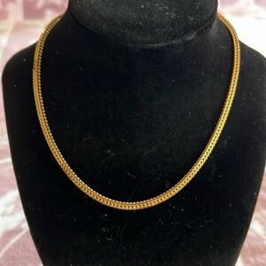 Gold-Tone Chain Necklace – PAT. 2007 Marked Statement Piece